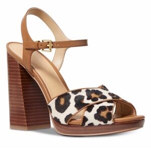 EUC Michael Kors Leopard Sandals